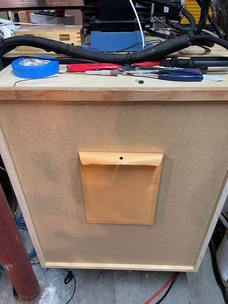 Mill stand with enclosure closed